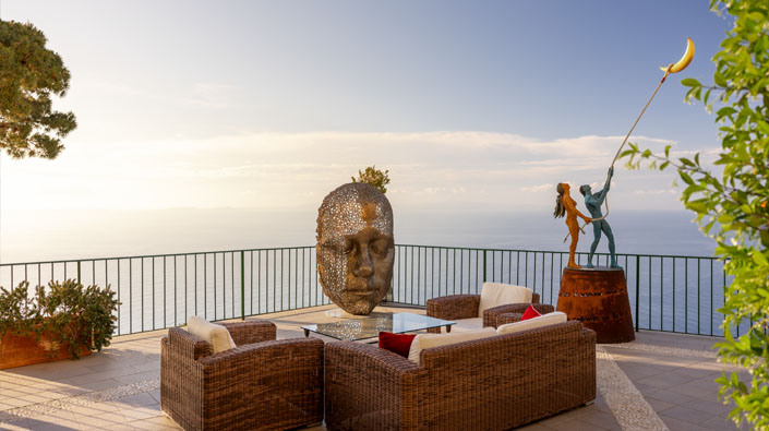 Bar on the terrace - Caesar Augustus Capri Italy