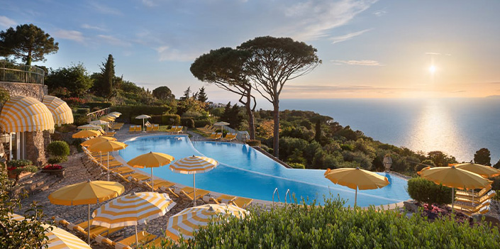 Pool Hotel Caesar Augustus Capri Italy